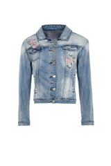 FLORAL DENIM JACKET