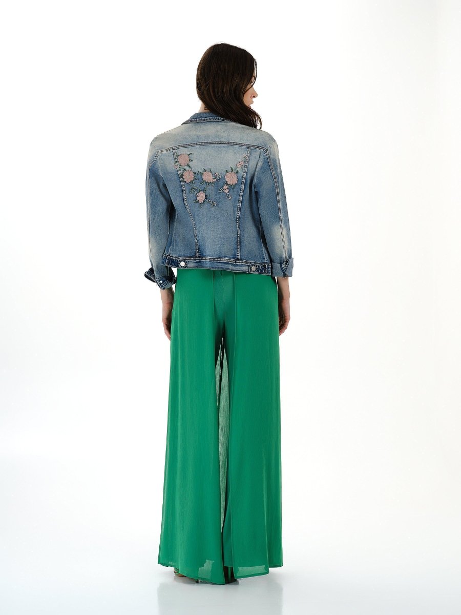 FLORAL DENIM JACKET - Nakhle.Ets - Jackets