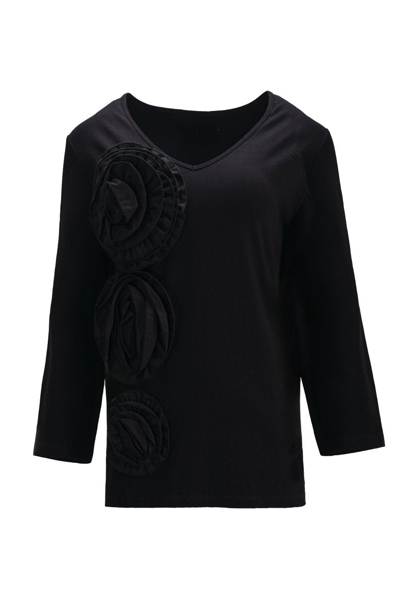 FLORAL EMBELLISHED BLOUSE - Nakhle.Ets - Blouse