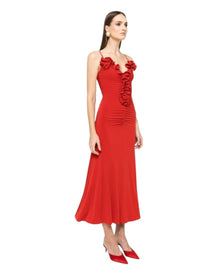 FLORAL EMBELLISHED EVENING GOWN