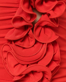FLORAL EMBELLISHED EVENING GOWN