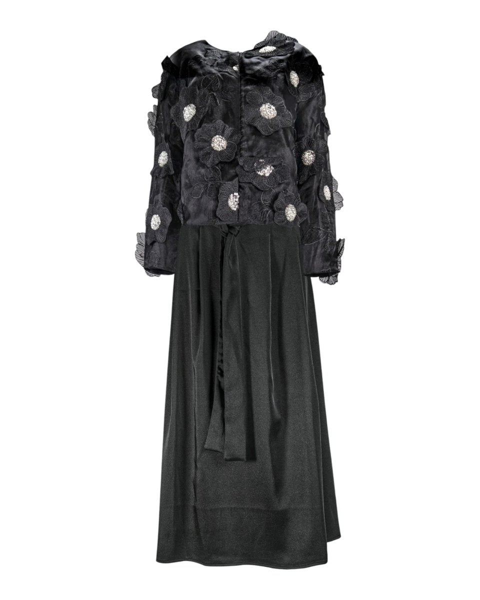 FLORAL EMBELLISHED TWO - PIECE SET - Nakhle.Ets - ensemble