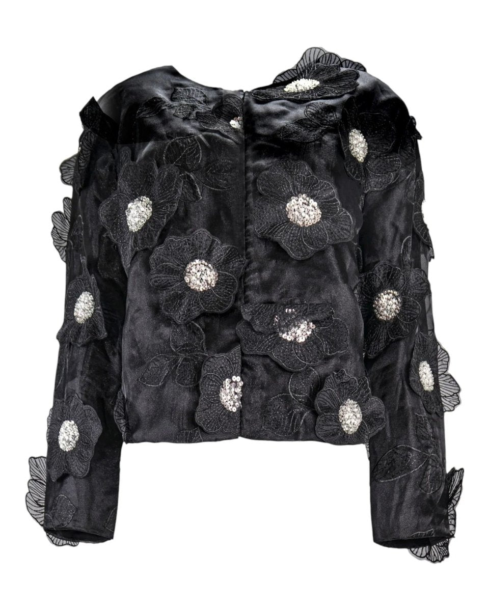 FLORAL EMBELLISHED TWO - PIECE SET - Nakhle.Ets - ensemble