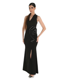FLORAL LINE DETAIL GOWN