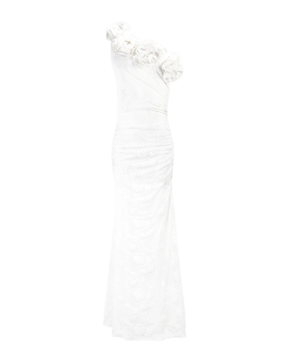 FLORAL ONE-SHOULDER DRESS