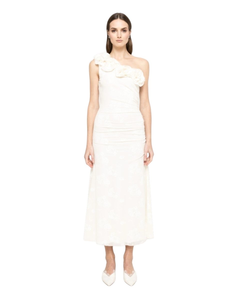 FLORAL ONE - SHOULDER DRESS - Nakhle.Ets - Dresses