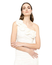 FLORAL ONE - SHOULDER DRESS - Nakhle.Ets - Dresses