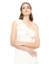 FLORAL ONE-SHOULDER DRESS
