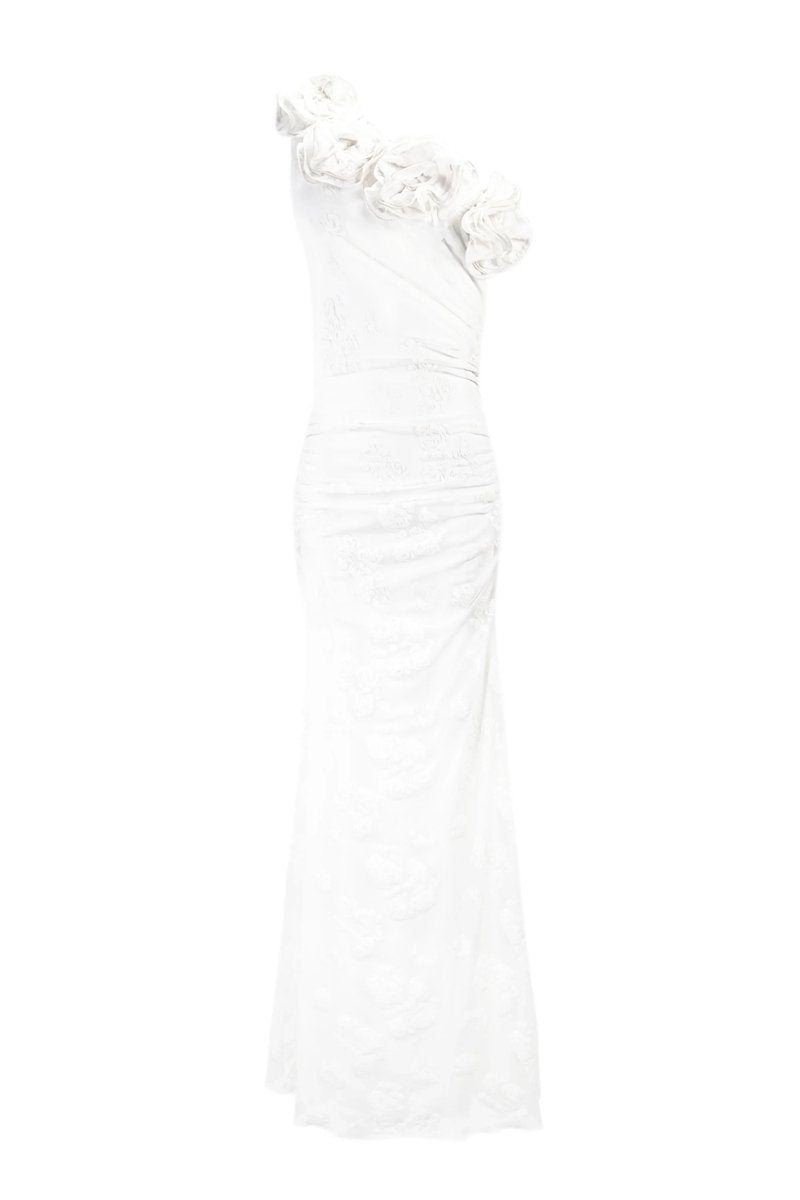 FLORAL ONE - SHOULDER DRESS - Nakhle.Ets - Dresses