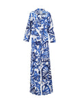 FLORAL PRINT BLOUSE AND PANTS SET