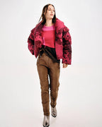 FLORAL PRINT PUFFER JACKET
