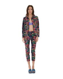 FLORAL PRINT STRUCTURED JACKET