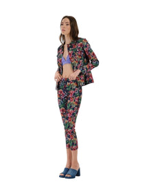 FLORAL PRINT STRUCTURED JACKET