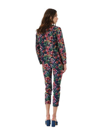 FLORAL PRINT STRUCTURED JACKET