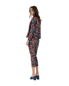 FLORAL PRINT STRUCTURED JACKET
