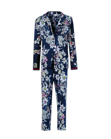 FLORAL PRINT TWO-PIECE SUIT
