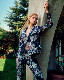 FLORAL PRINT TWO-PIECE SUIT