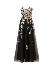 FLORAL TULLE BALL GOWN