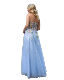 FLORAL TULLE BALL GOWN