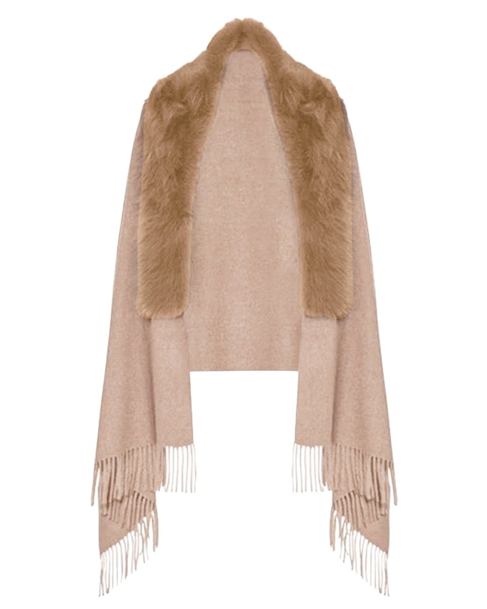 FRINGED CAPE JACKET - Nakhle.Ets - Jackets