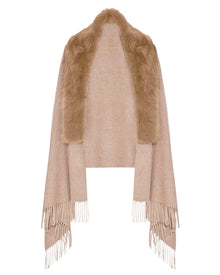 FRINGED CAPE JACKET