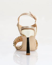 GLAM BLOCK RHINESTONE HEELS