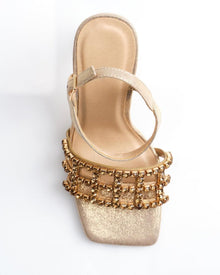 GLAM BLOCK RHINESTONE HEELS