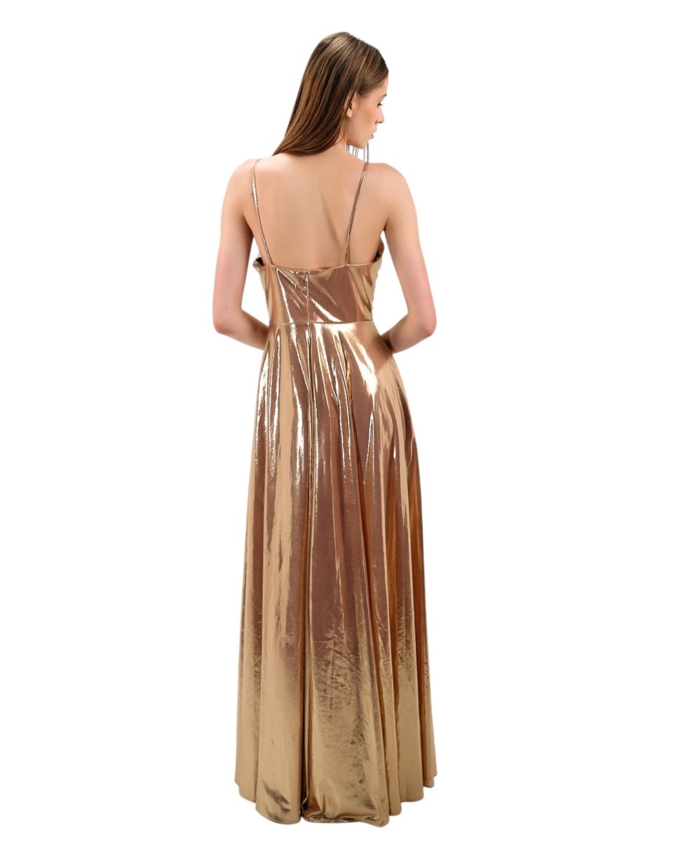 GLAMOROUS DRAPED GOWN