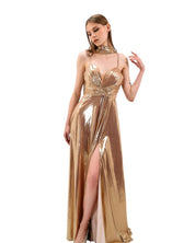 GLAMOROUS DRAPED GOWN