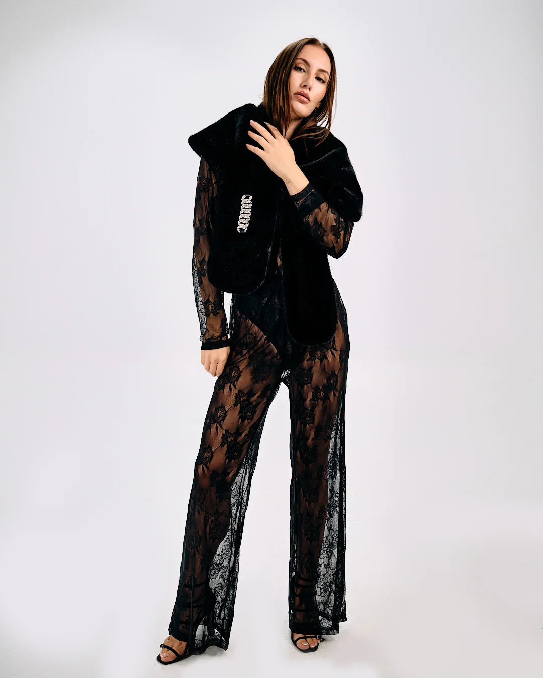 LUXURY FAUX FUR STOLE