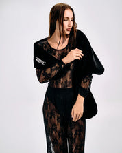 SHEER LACE TWO-PIECE SET