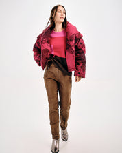 FLORAL PRINT PUFFER JACKET