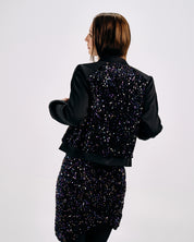 SEQUIN JACKET SKIRT SET