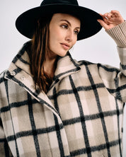 PLAID WOOL COAT