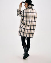 PLAID WOOL COAT
