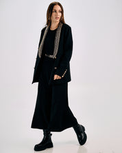 EMBELLISHED DOUBLE-BREASTED BLAZER