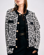 GEOMETRIC PATTERN JACKET
