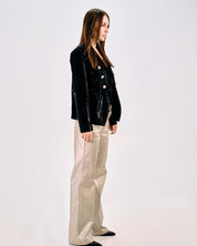 CROCODILE-EFFECT BLAZER