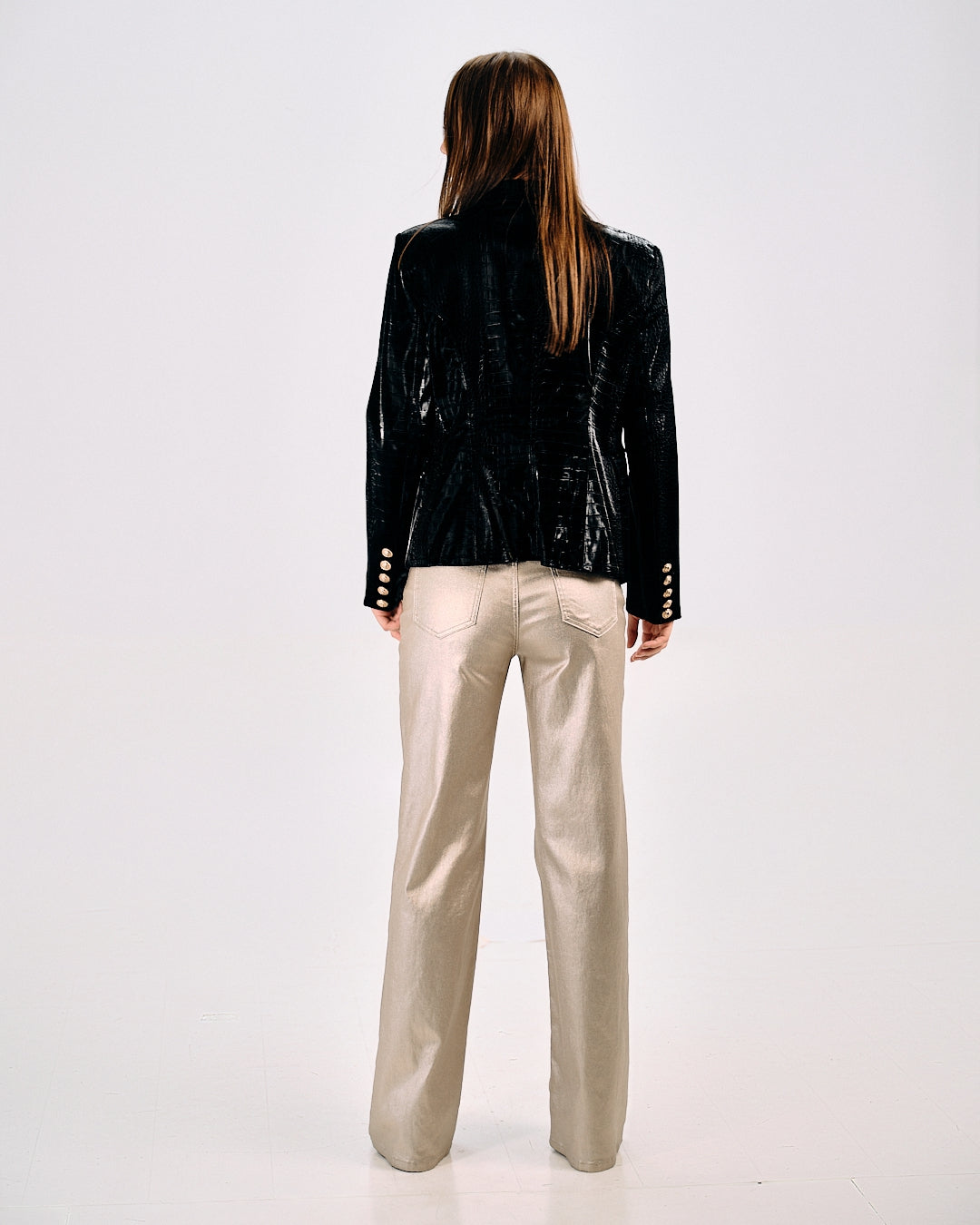 CROCODILE-EFFECT BLAZER