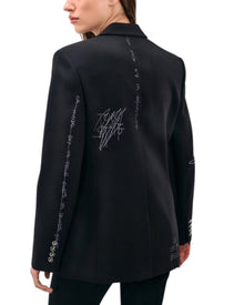 GRAFFITI EMBELLISHED BLAZER