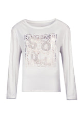 GRAPHIC LONG-SLEEVE BLOUSE