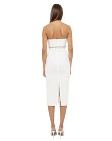 HALTER CRYSTAL MIDI DRESS
