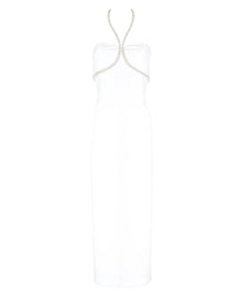 HALTER CRYSTAL MIDI DRESS