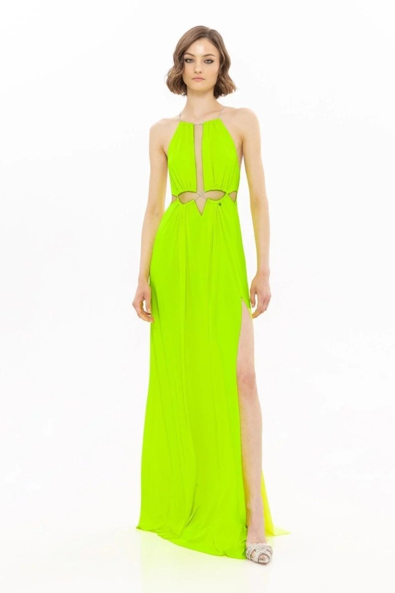 HALTER CUT - OUT MAXI DRESS - Nakhle.Ets - Dresses