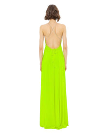 HALTER CUT-OUT MAXI DRESS