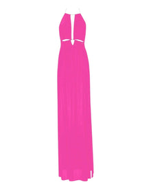 HALTER CUT-OUT MAXI DRESS