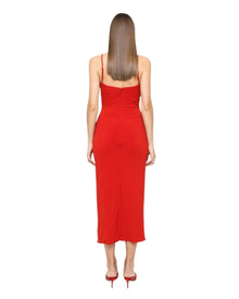 HALTER CUTOUT MAXI DRESS