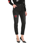 HEART DETAIL SKINNY JEANS