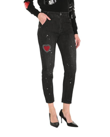 HEART DETAIL SKINNY JEANS