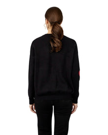 HEART PATCH SWEATER